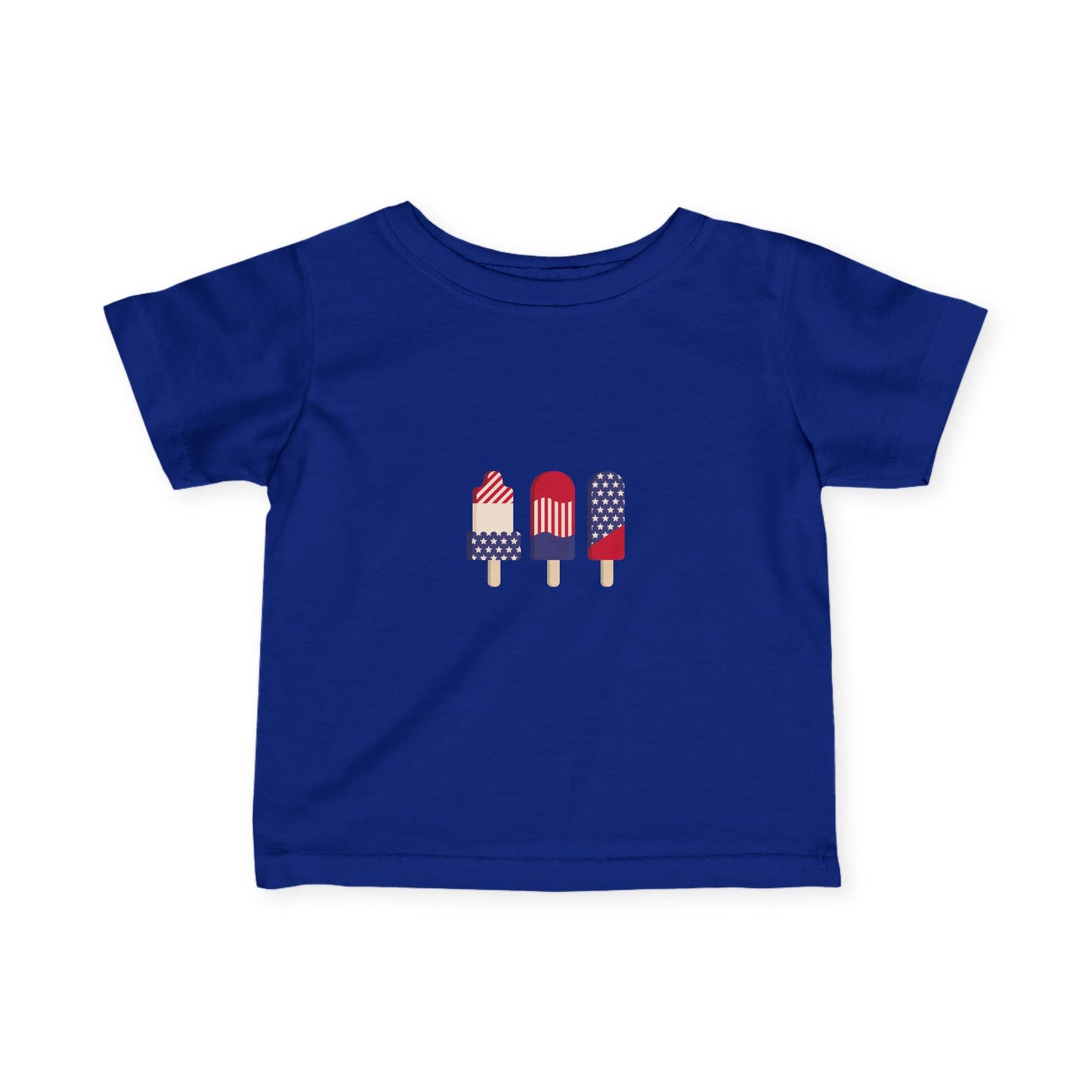 Infant Tee — Patriotic Popsicle Baby T‑Shirt (4th of July)