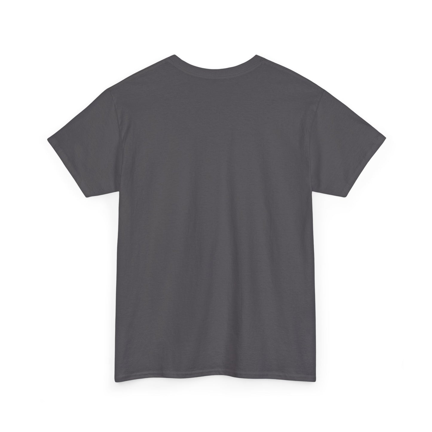 America Modernist Graphic Tee — Patriotic Red & Blue Abstract Design
