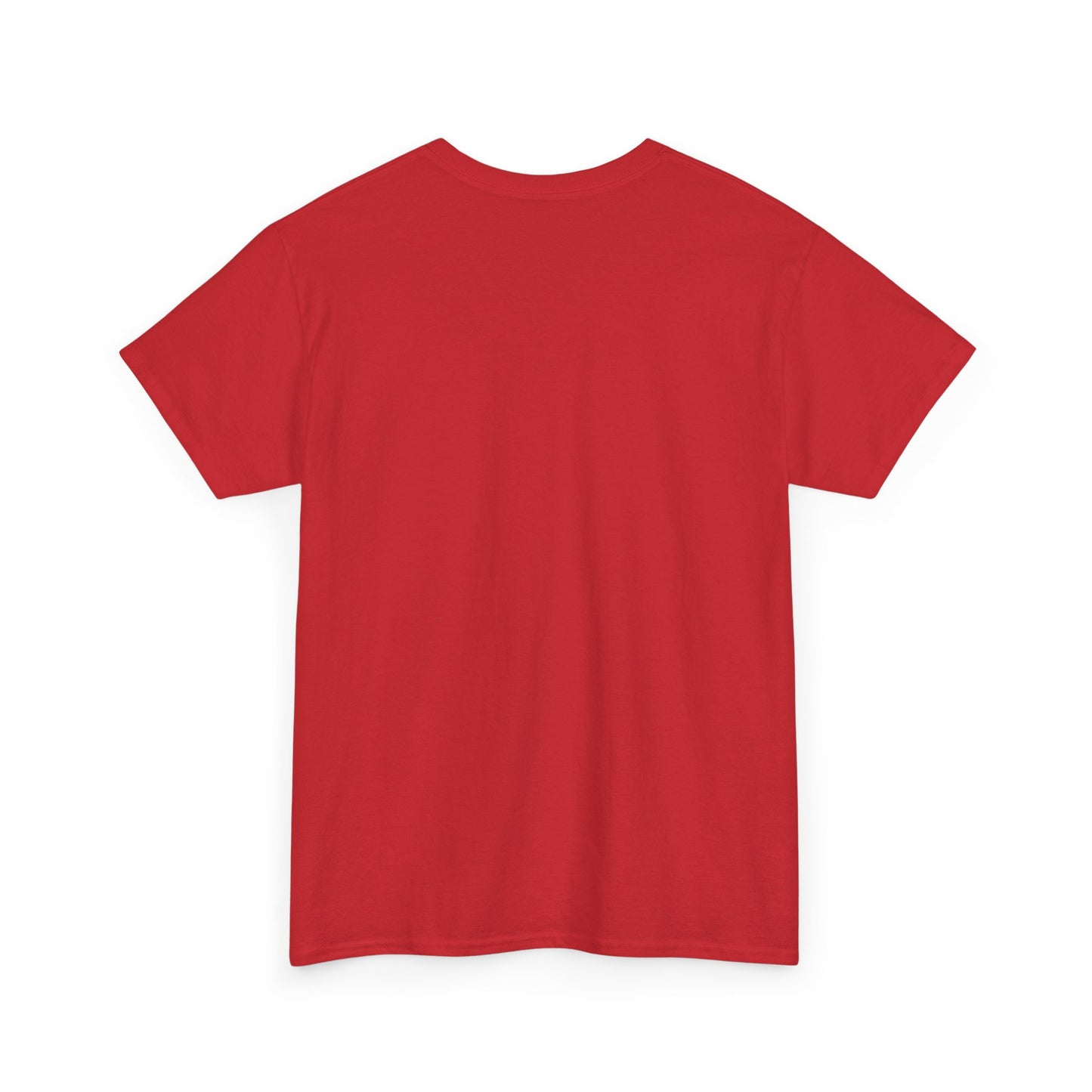 America Modernist Graphic Tee — Patriotic Red & Blue Abstract Design